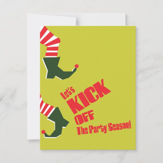 Get Your Elf & Jingle On Holiday Party Invitation (Front)