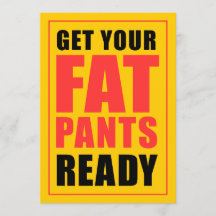 Get Your Fat Pants Ready Friendsgiving Invitation