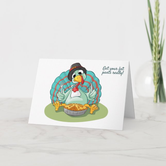 Get your fat pants ready! thank you card (Front)