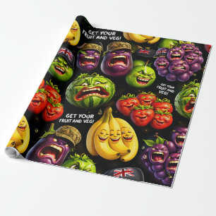 Get your fruit and veg premium wrapping paper make