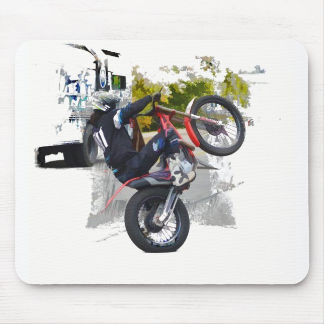 Get Your Gas On Motocross Stunt Biker Mouse Mat (Front)