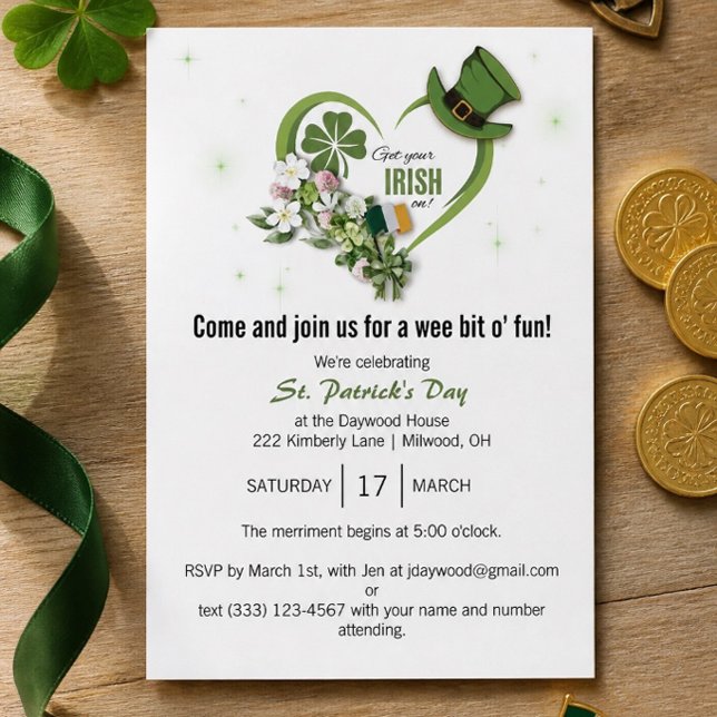Get Your Irish On! St. Patrick's Day Party Invite (Creator Uploaded)