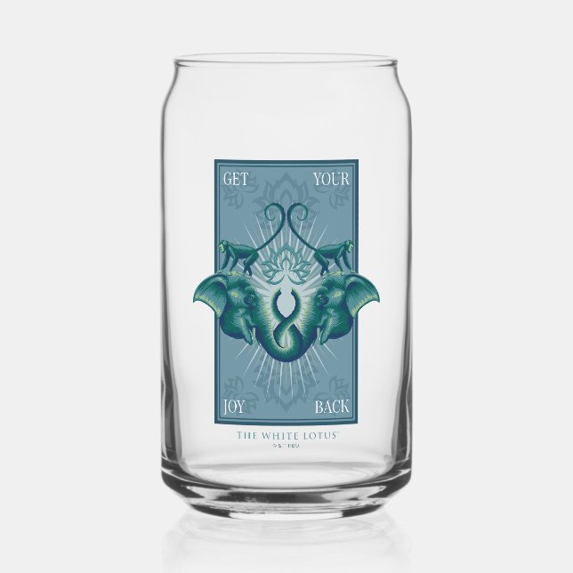 Get Your Joy Back - The White Lotus Can Glass (Front)