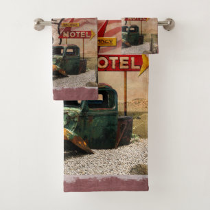 Get your Kicks on Route 66 Bath Towel Set