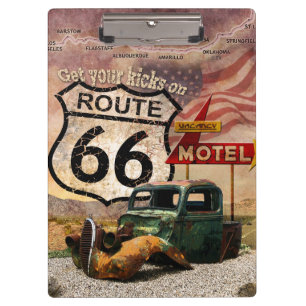 Get your Kicks on Route 66 Clipboard