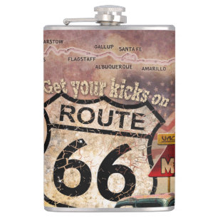 Get your Kicks on Route 66 Hip Flask