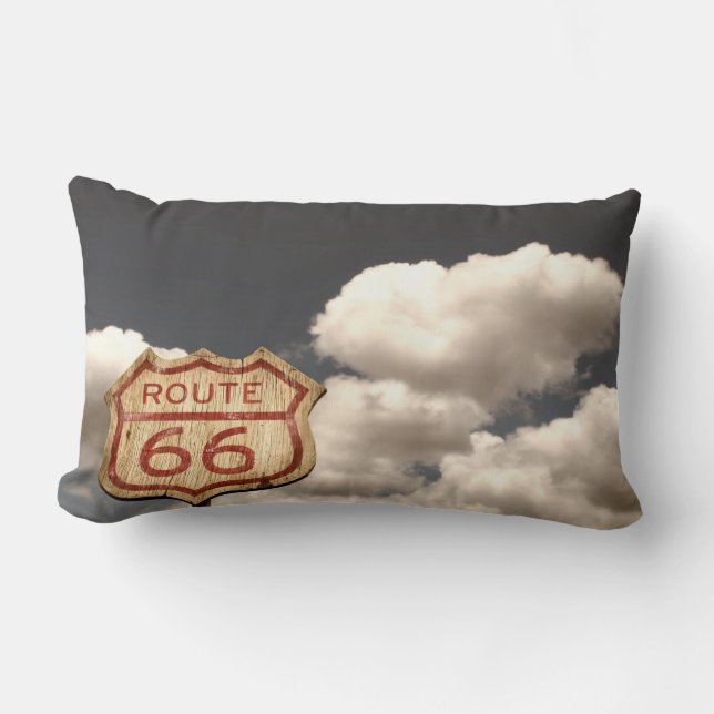 Get your kicks on Route 66 Lumbar Cushion (Front)