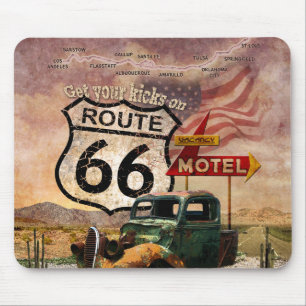 Get your Kicks on Route 66 Mouse Mat