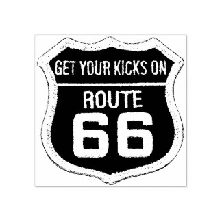 Get your kicks on Route 66 Travel  Rubber Stamp