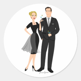 Get Your Martinis Ready! Classic Round Sticker