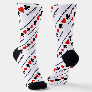Get Your Mojo On Play Bridge Four Card Suits Socks