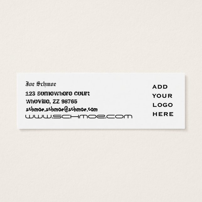 Get your own book Commuter Bookmark (Back)