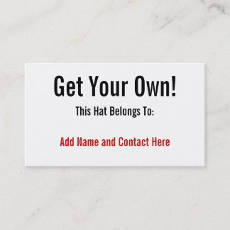 Get Your Own! Business Card