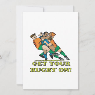 Get Your Rugby On Invitation