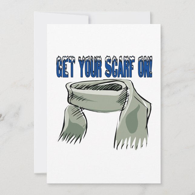 Get Your Scarf On Invitation (Front)