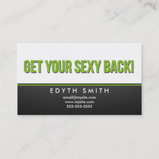 Get your sexy back - Boom - It Works Body Wrap Business Card