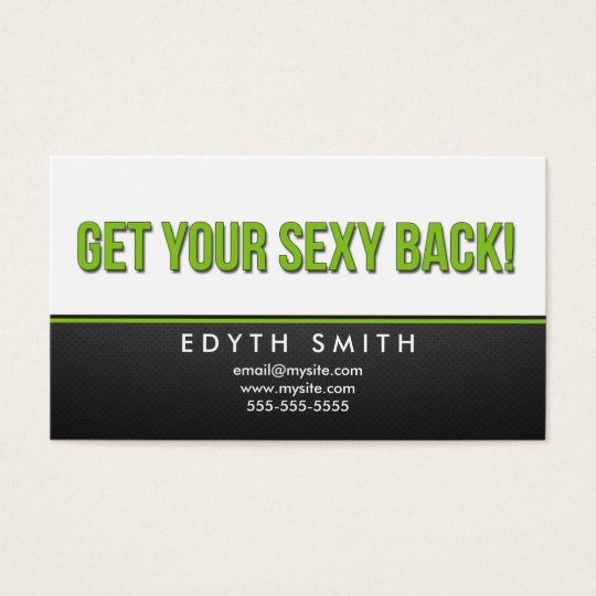 Get your sexy back - Boom - It Works Body Wrap Business Card