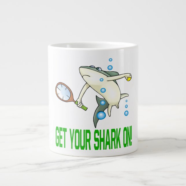 Get Your Shark On Large Coffee Mug (Front)