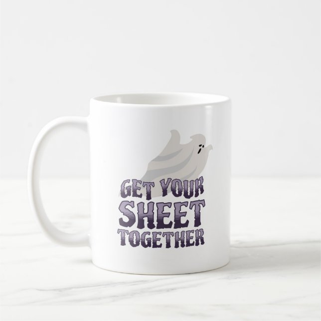 Get Your Sheet Together Coffee Mug (Left)