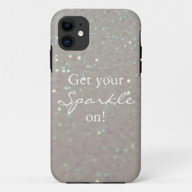 Get your Sparkle on faux glitter iphone 5 case (Back)