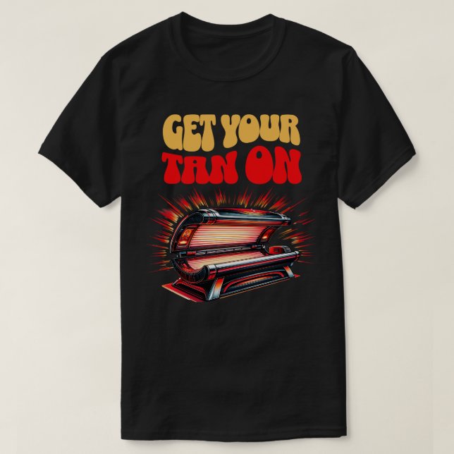 Get Your Tan On Sun Beach Vacation Summer T-Shirt (Design Front)