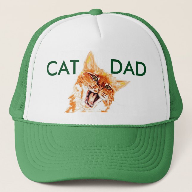 Get YOUR very own Cat Dad Hat now! (Front)