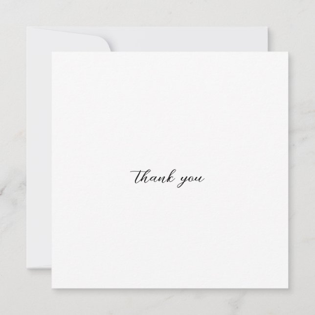 Getaway Car Thank You Card (Back)