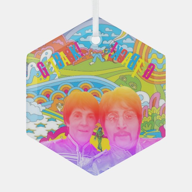 GetBack!® Glass Ornament (Front)