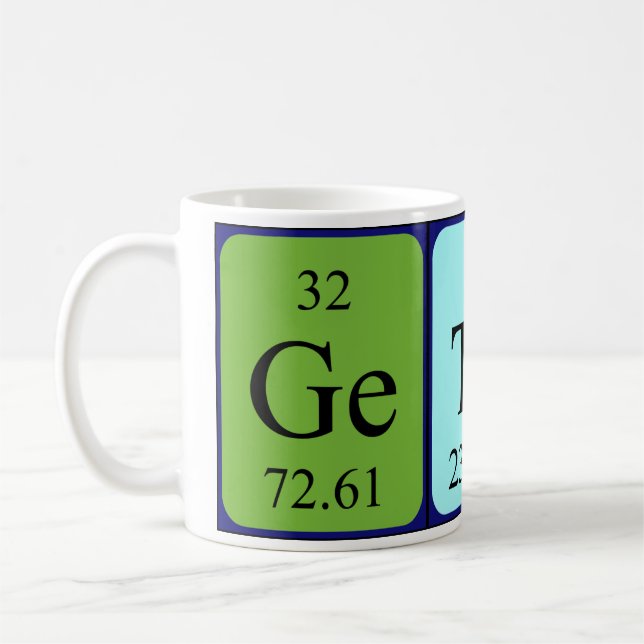 Gethin periodic table name mug (Left)