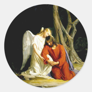 Gethsemane Carl Bloch Classic Round Sticker