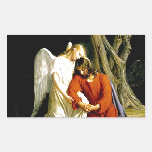 Gethsemane Carl Bloch Rectangular Sticker (Front)