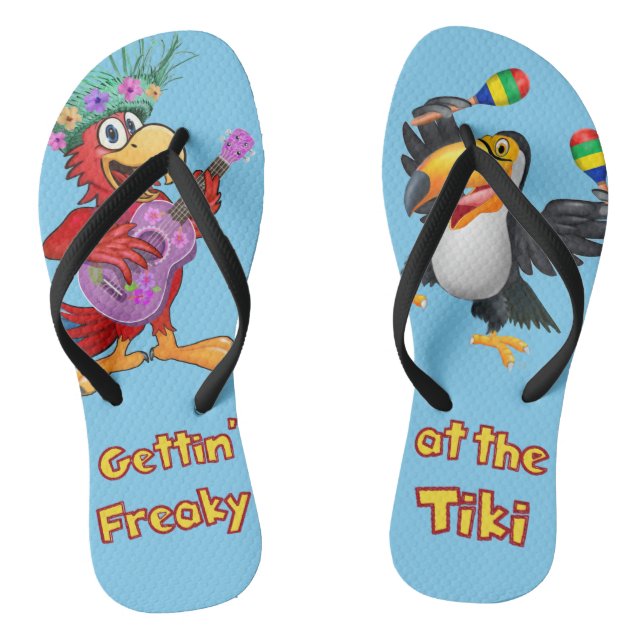 GETTIN' FREAKY AT THE TIKI FLIP FLOPS (Footbed)