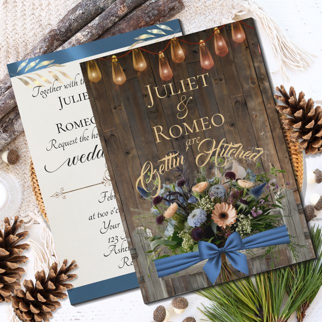 Gettin' Hitched Wildflowers & Ribbon - Blue (Creator Uploaded)