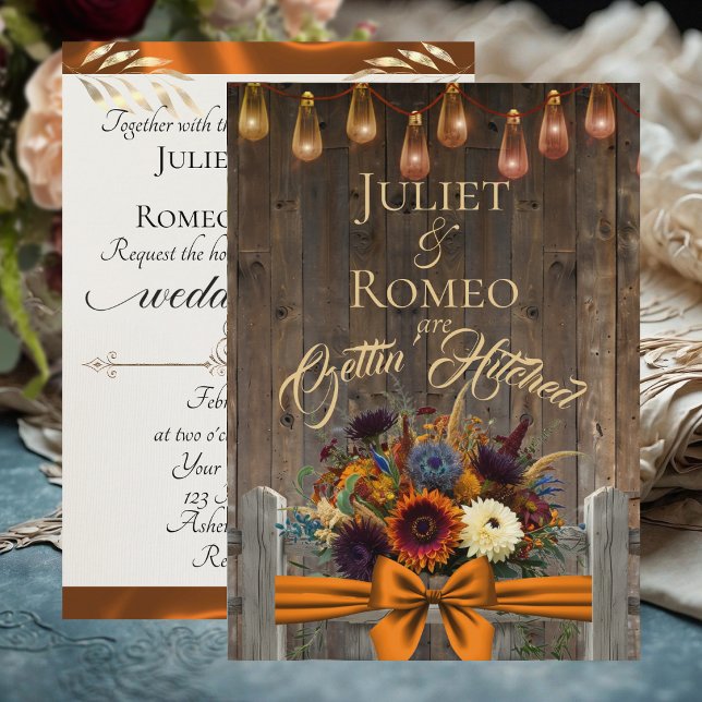 Gettin' Hitched Wildflowers & Ribbon - Copper (Creator Uploaded)