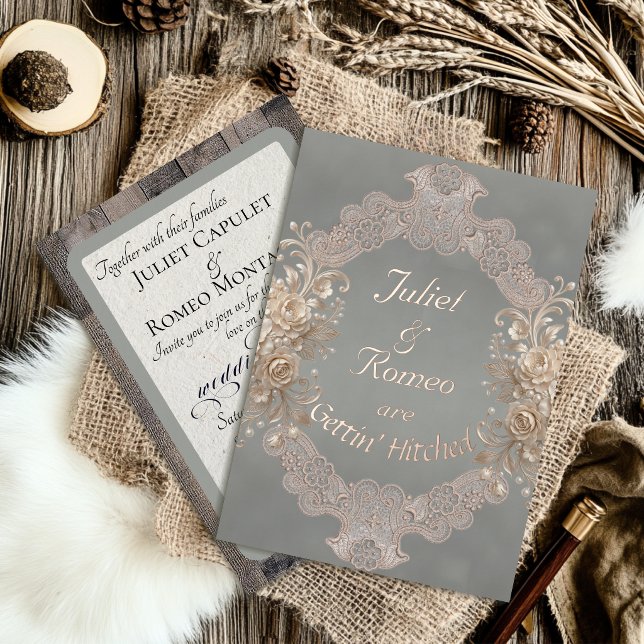 Gettin' Hitched Wood & Lace - Sage (Creator Uploaded)