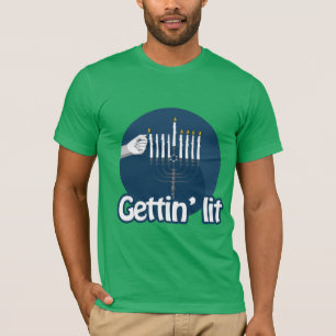GETTIN LIT HANUKKAH T-Shirt