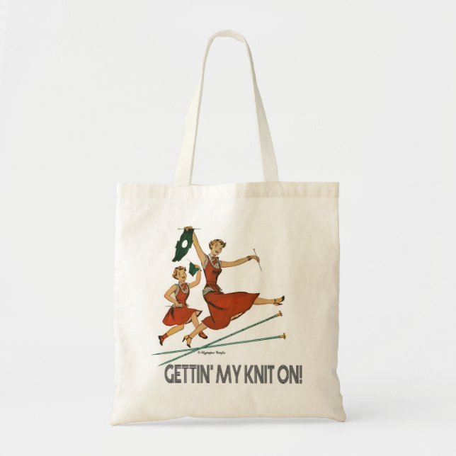 Gettin' My Knit On! tote (Front)