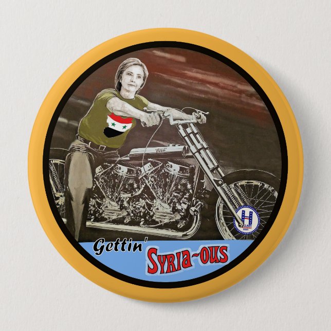 Gettin' Syria-ous 10 Cm Round Badge (Front)