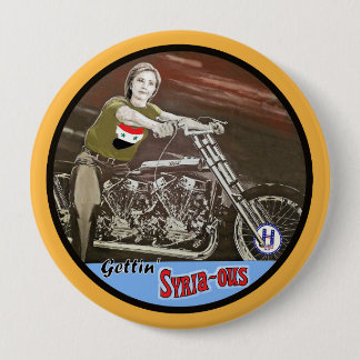 Gettin' Syria-ous 10 Cm Round Badge