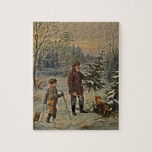 Getting a Christmas Tree Jigsaw Puzzle