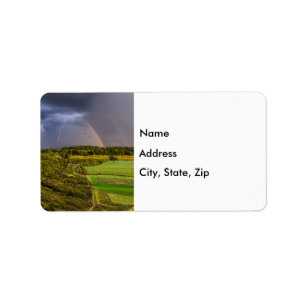 Getting Ahead Of The Storm Painterly Address Label