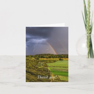 Getting Ahead Of The Storm Painterly Thank You Car Card