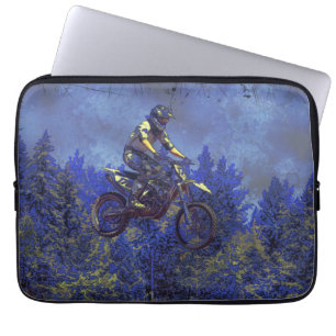 "Getting Air" Motocross Dirt-Bike Champion Racer Laptop Sleeve