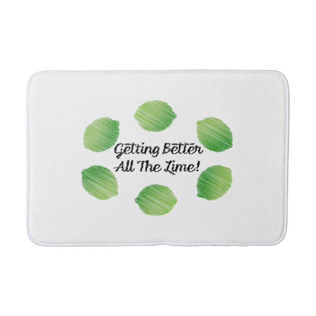 Getting Better All the Lime Bath Mat (Front)