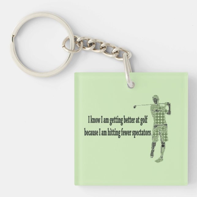 Getting Better at Golf Key Ring (Front)