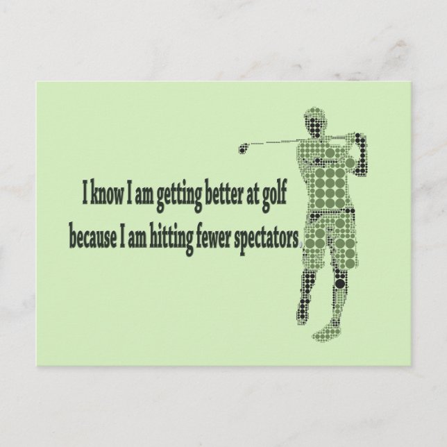 Getting Better at Golf Postcard (Front)