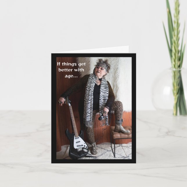 Getting Better with Age Birthday Card (Front)