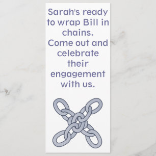 Getting Chained Engagement Party Invitation