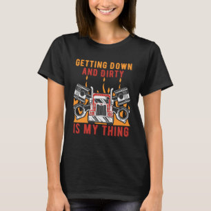 Getting Down and Dirty Dad Jokes Mechanic Punchlin T-Shirt