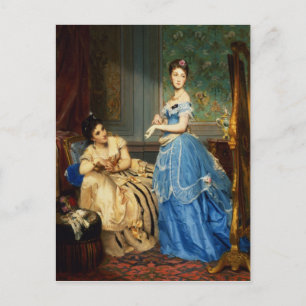 Getting Dressed, 1869 Postcard
